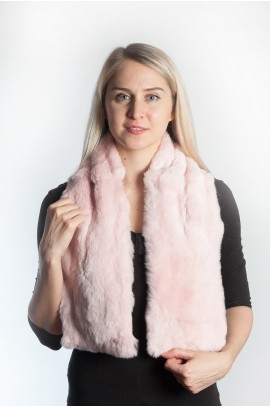 Rex fur scarf - pink